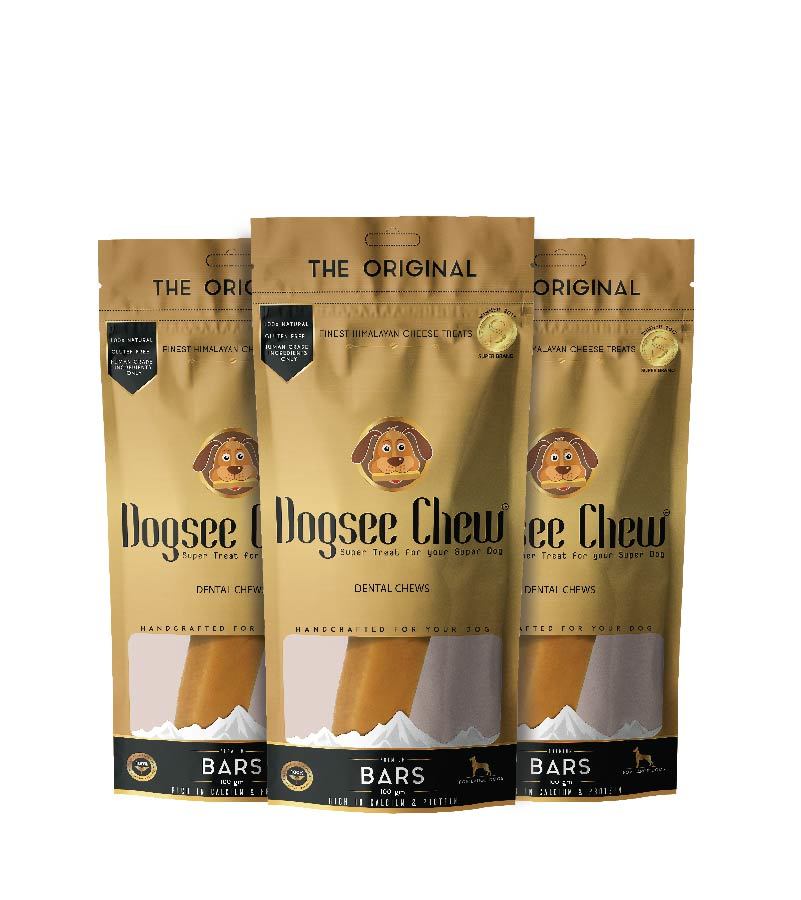 Large Bars: Long-Lasting Dental Chews For Large Dogs - Pack Of 3