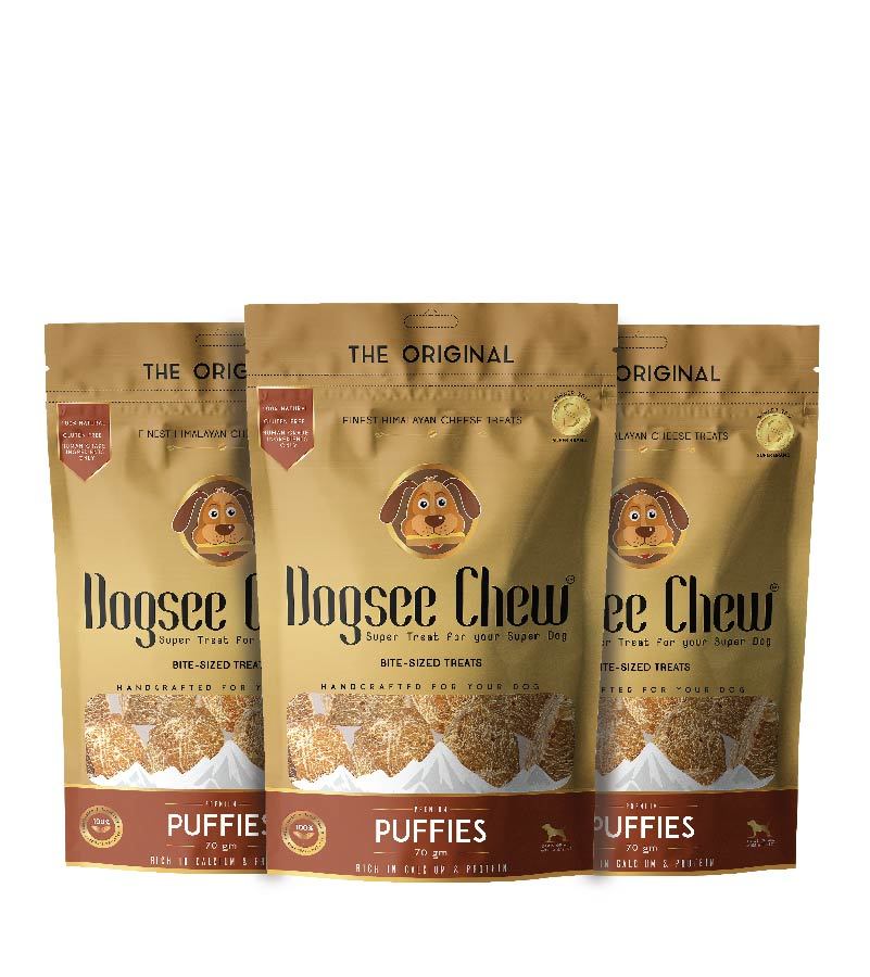 Puffies: Bite-Sized Dog Training Treats - Pack Of 3